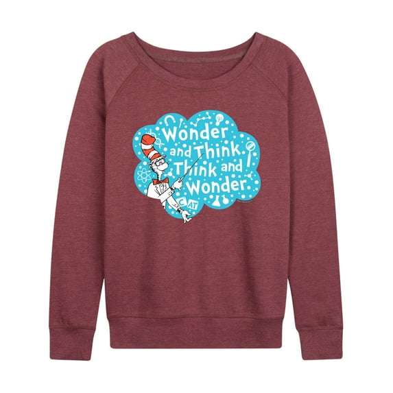 Cat in the Hat - Wonder And Think - Women's Lightweight French Terry Long Sleeve Shirt
