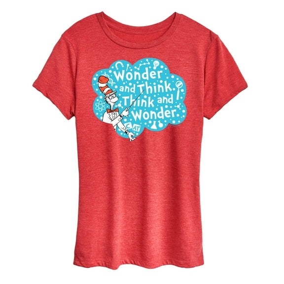 Cat in the Hat - Wonder And Think - Women's Short Sleeve Graphic T-Shirt