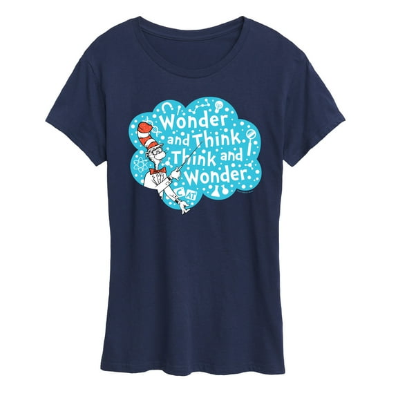 Cat in the Hat - Wonder And Think - Women's Short Sleeve Graphic T-Shirt