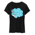 thumbnail image 1 of Cat in the Hat - Wonder And Think - Women's Short Sleeve Graphic T-Shirt, 1 of 5