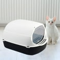 Cat litter basin Fully Enclosed Cat Box Detachable Easy to Clean