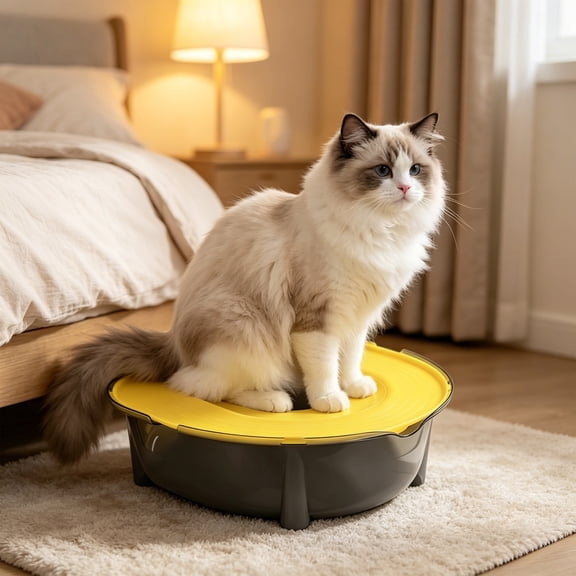 Cat litter box Kitty Toilet Training Device Washdown Litter Box Odor Control Spray Proof Litter Box Extra Large
