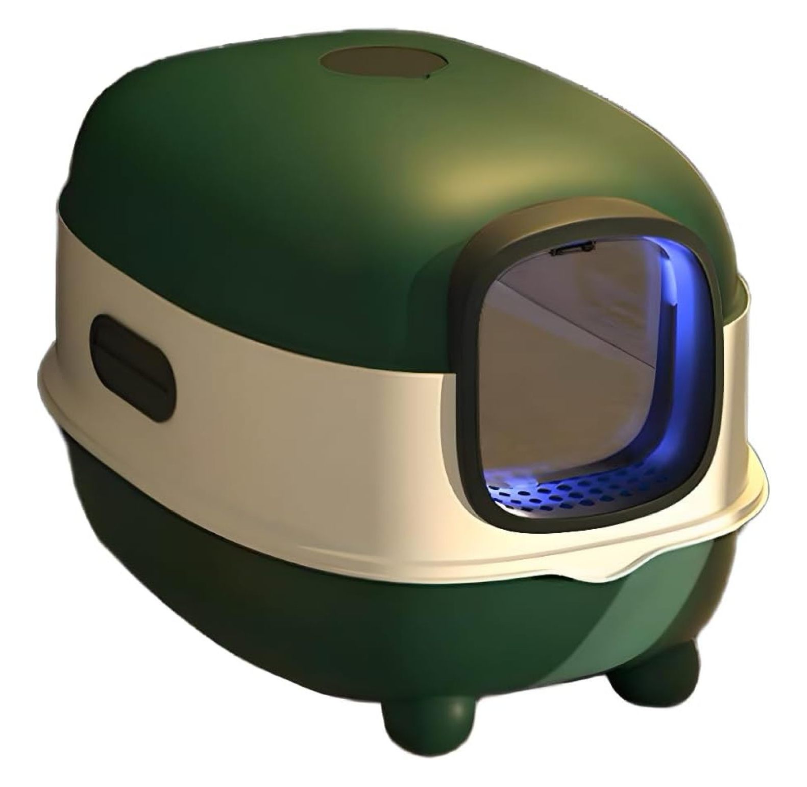 Cat litter box, large cat litter tray with UV light, cat litter tray