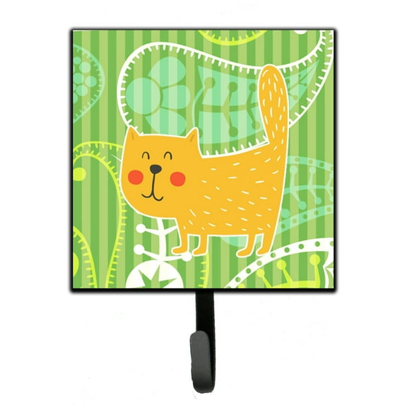 Cat on Paisley Leash or Key Holder
