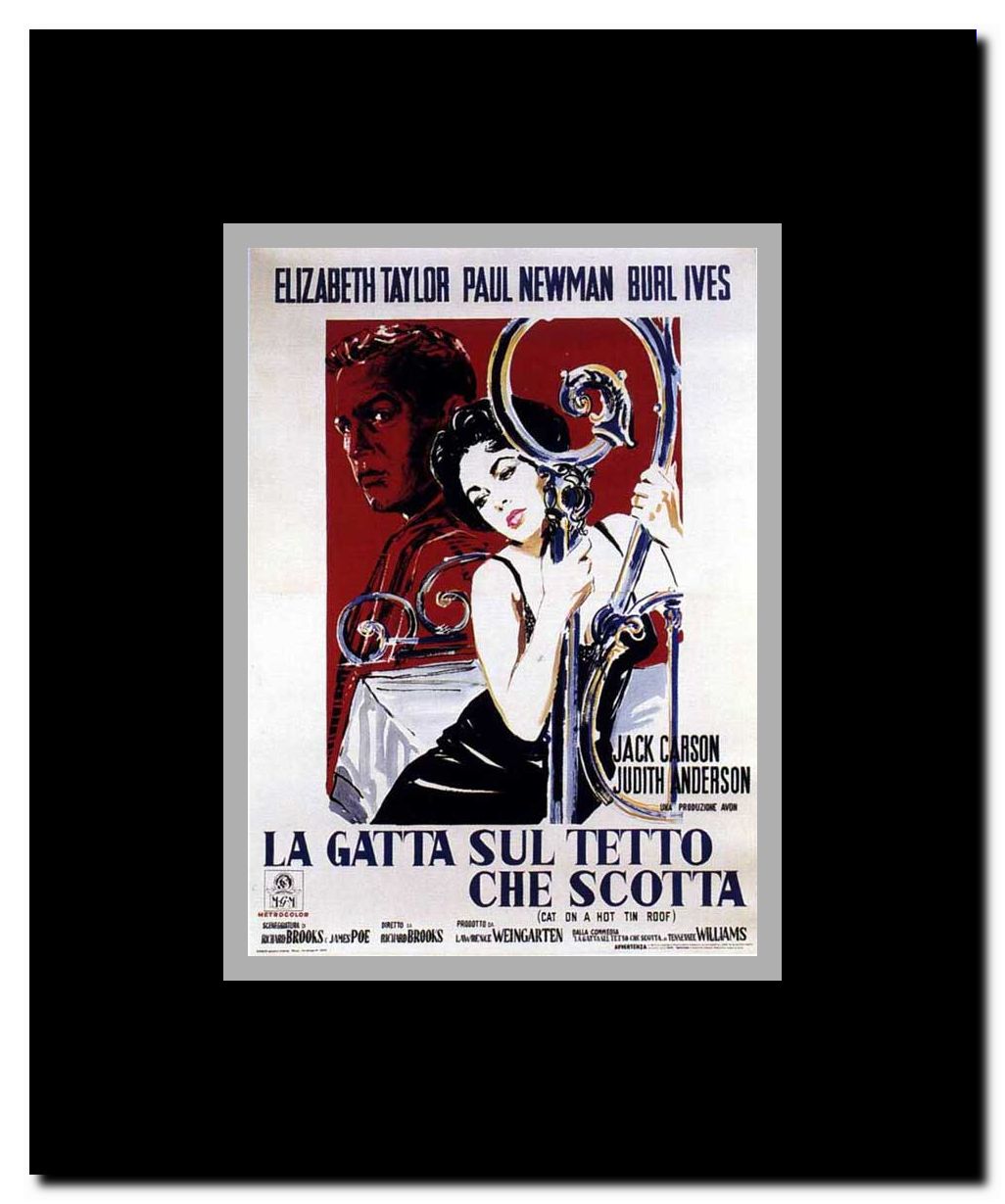Cat on a Hot Tin Roof Framed Movie Poster