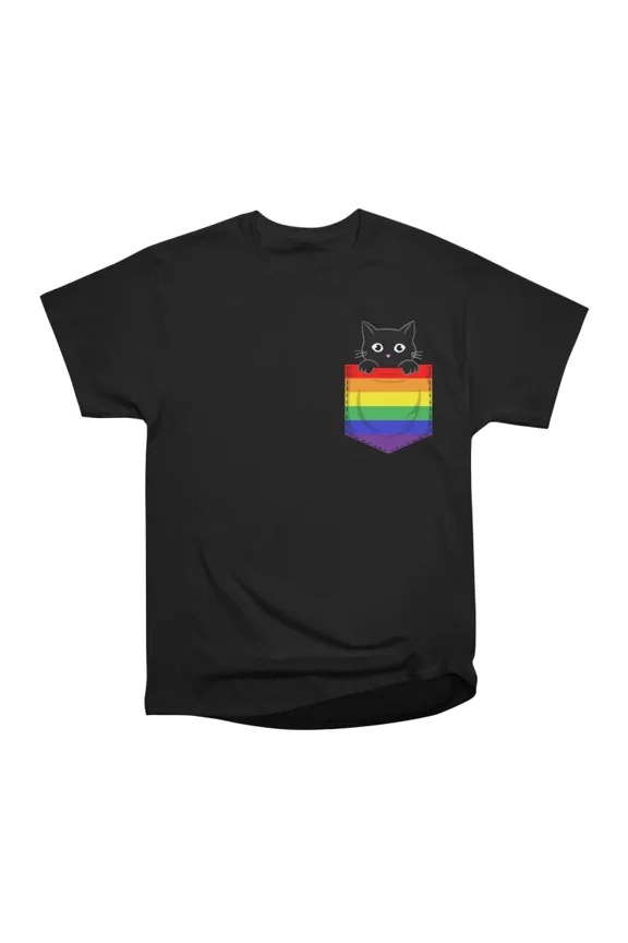 Cat pride pocket T-Shirt Tee Gift For Him Merch For Her Apparel For Friend