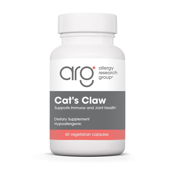 ARG Cat's Claw - 1.13 g Inner Bark Extract - Supports Immune and Joint Health - Vegetarian Capsules - Hypoallergenic Formula - 30 Servings - 60 Capsules