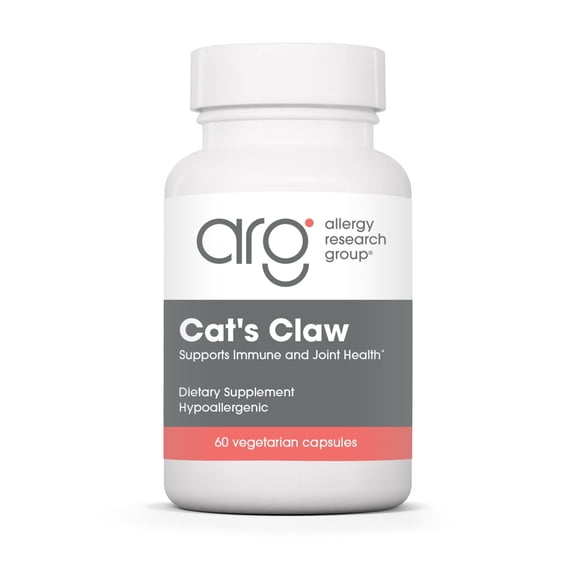 ARG Cat's Claw - 1.13 g Inner Bark Extract - Supports Immune and Joint Health - Vegetarian Capsules - Hypoallergenic Formula - 30 Servings - 60 Capsules