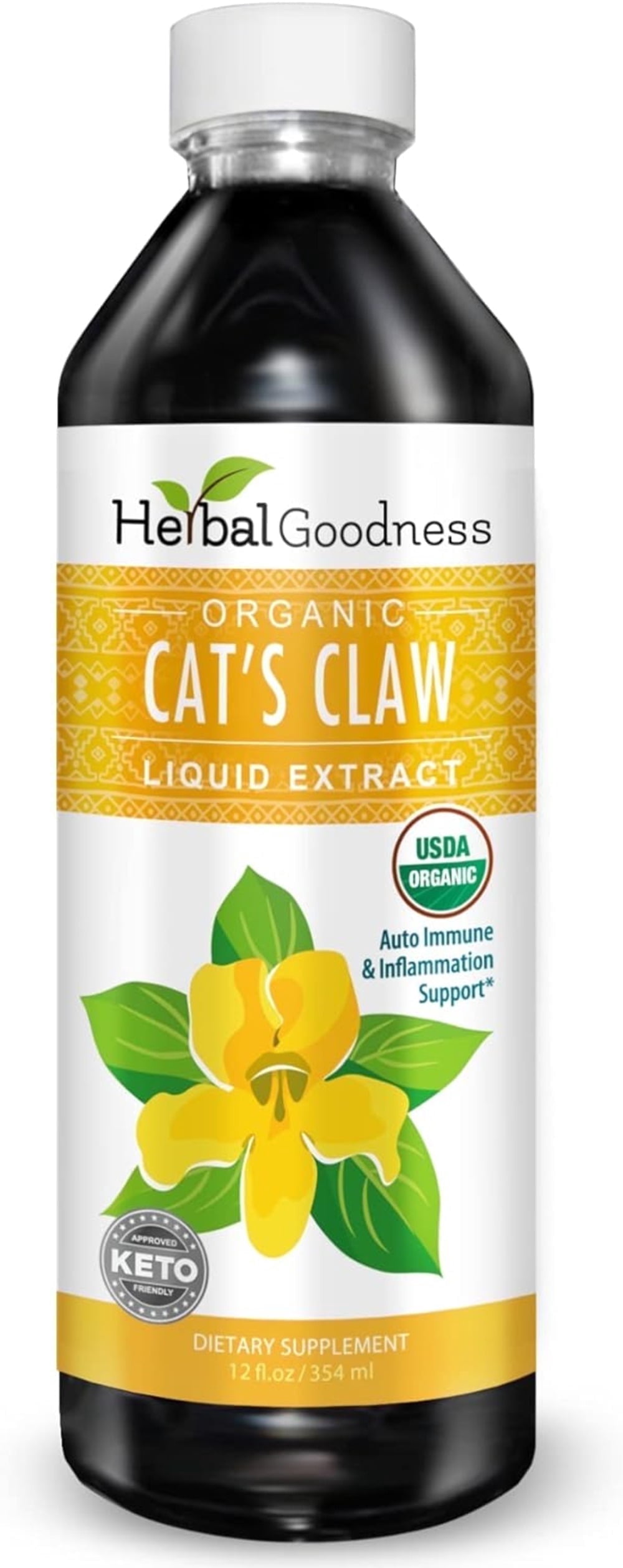 Cat's Claw Liquid Extract 12fl.oz, Vitamin C, Digestive Enzymes, Immune ...