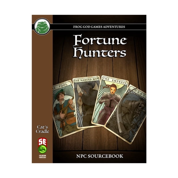 Frog God Games Cat's Cradle - Fortune Hunters NPC Sourcebook (5E) New