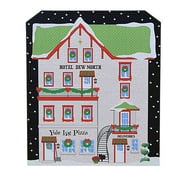 Cat's Meow Village Yule Log Pizza - One Building 5 Inch, Wool - Hotel Dew North 23921