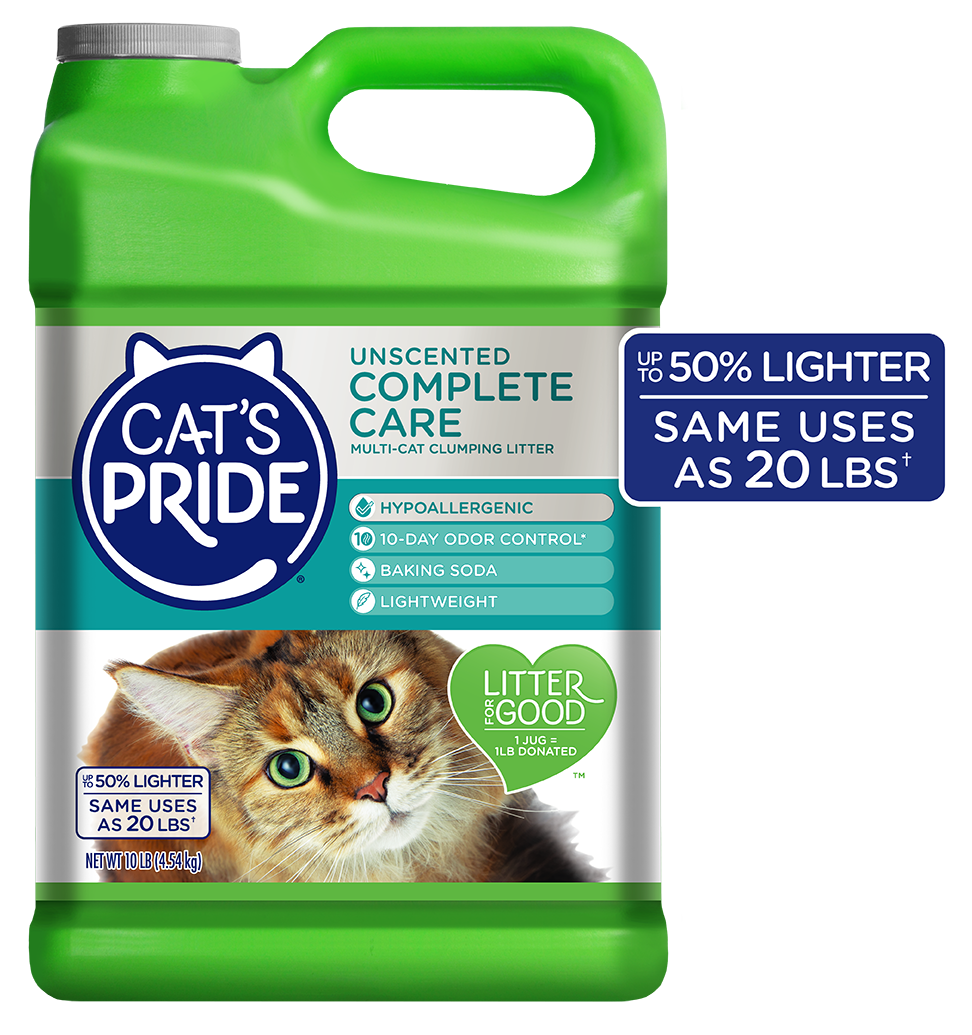 Cat's Pride Complete Care Unscented Hypoallergenic Multi-Cat Clumping Litter, 10 lb Jug - image 1 of 9