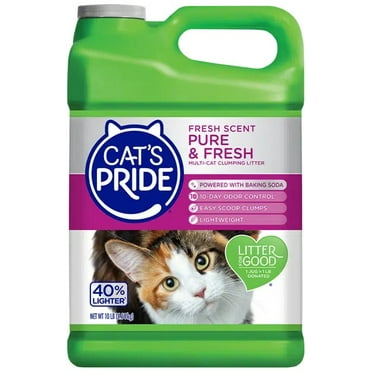Cat's Pride Pure & Fresh Scented Multi-Cat Clumping Cat Litter, 10 lb Jug