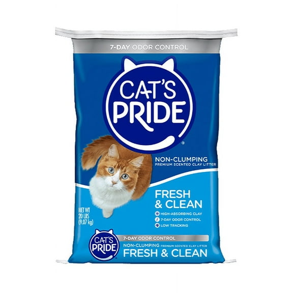Cat's Pride Fresh & Clean Scented Non-Clumping Cat Litter, 20-Pound Bag