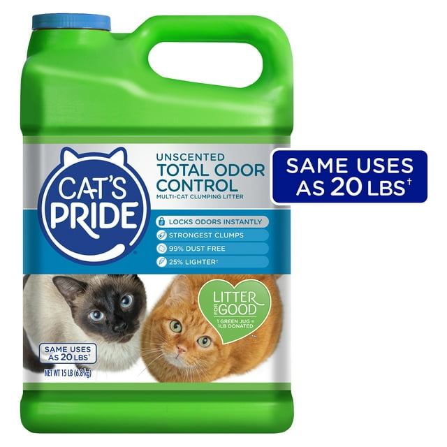 Cat's Pride Max Power Total Odor Control Unscented MultiCat Clumping