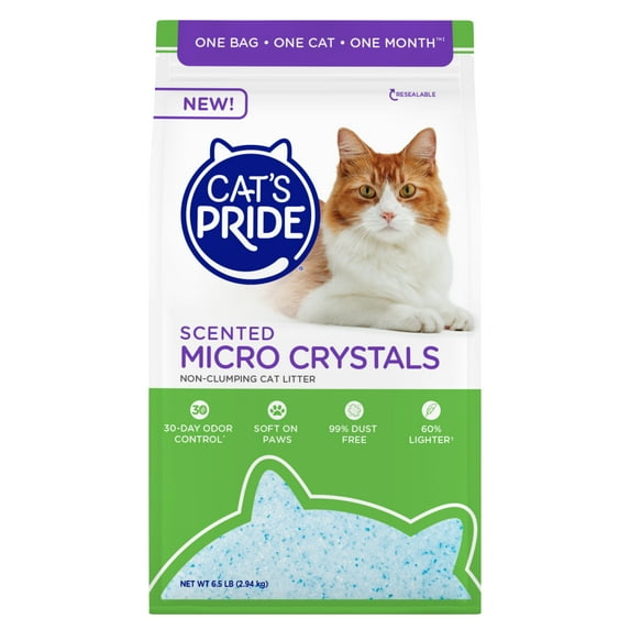 Cat's Pride Scented Micro Crystal Cat Litter 6.5lb Bag