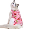 thumbnail image 1 of Cat's Sterilization Clothes, Hands And Pet's Postoperative Recovery Clothes, Fruit And Lychee Pattern Pet Clothes, 1 of 6