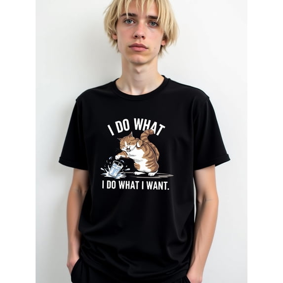 Cat's Wild Life T-Shirt Mens t shirts black graphic summer spring and summer clothing t shirts For summer Fall Retro Unisex Shirt Graphic tshirts