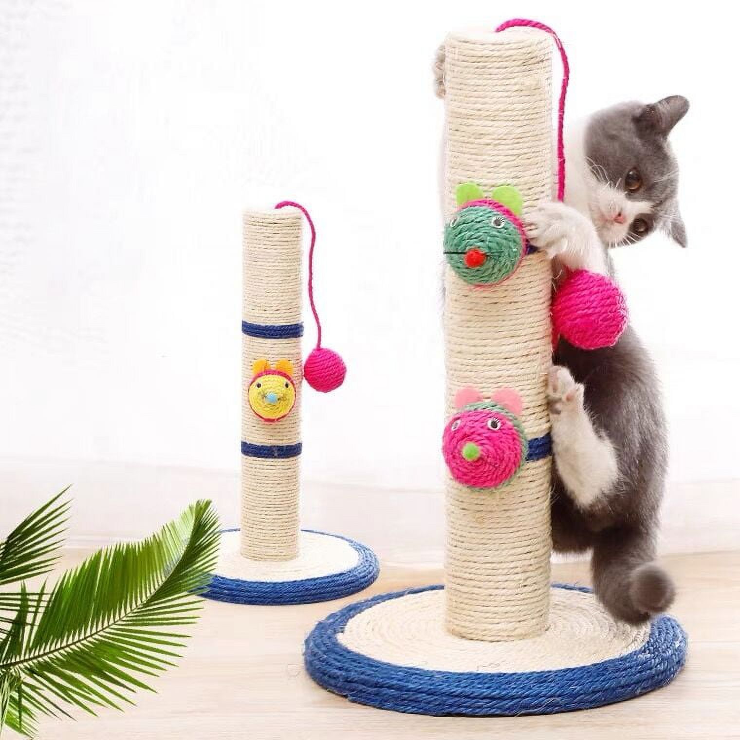 Cat scratching post, cat interactive toys Cat scratching post, plush linen