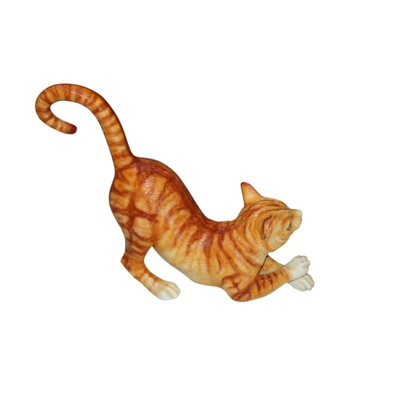 Nifao Cat - small Bronze Statue Home Decor Sculpture, 16"L x 6"W x 14"H