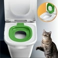 thumbnail image 1 of Cat toilet Training Kit - Hot Sell! Reusable Litter Box Trainer Seat System | Step-By-Step toilettraining| Pet Potty Trainer, 1 of 8