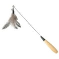 thumbnail image 1 of Cat toy Feathers, Interactive Cat Play Stick with Bells, Replaceable Feathers for Kittens and Cats, Exercise and Training Pet toy, 49cm, 1 of 7