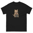 Cat with Chocolate Bar Unisex Tshirt by Joyfulwildlife