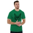 thumbnail image 1 of Cat with Glasses Cute Hipster Kitty Plus Size Crewneck Graphic Tee Shirt Brisco Brands 5X, 1 of 5