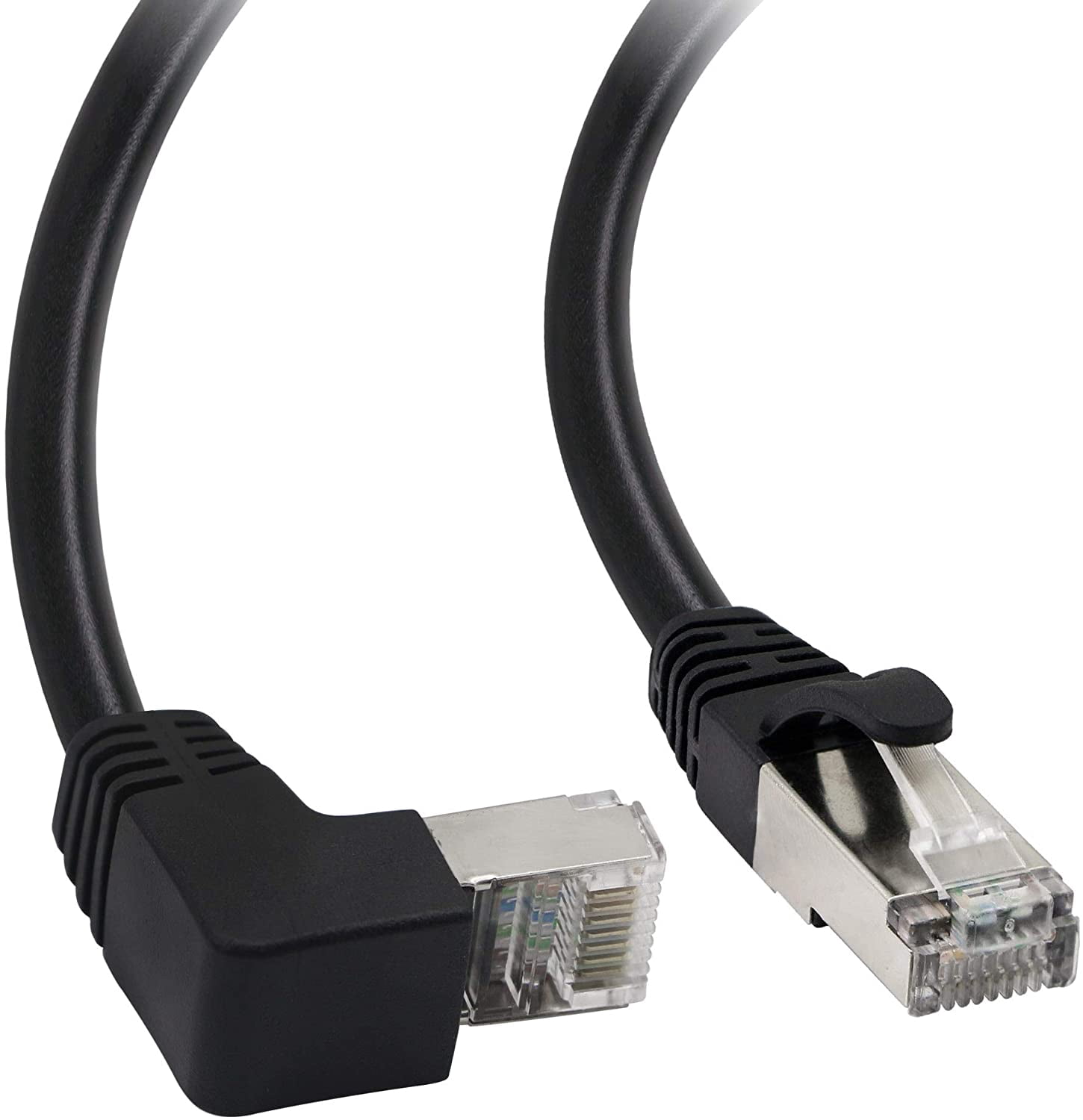 Cat5 Ethernet Cable,RJ45 Male to Male 90 Degree Internet Network LAN ...