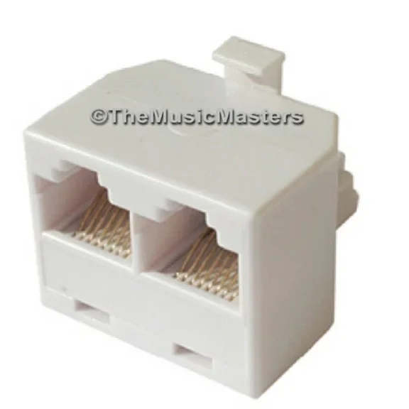 Cat5 Network Cable Cord Wire Outlet Splitter Rj-45 Dual 2-Way Connector Vwltw