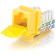 thumbnail image 1 of Cat5E 90 Keystone Jack Yellow, 1 of 1