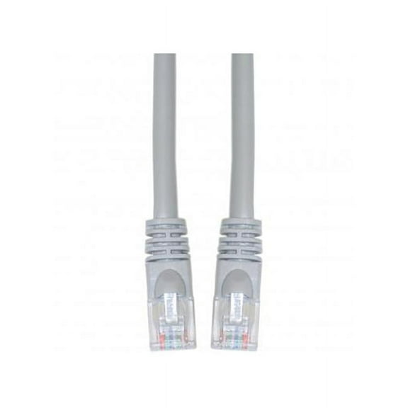 Cat5E Gray Ethernet Crossover Cable, Snagless - Molded Boot, 5 Foot