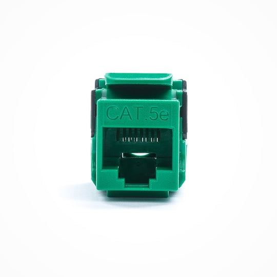 Cat5E Keystone Jack - 110 Style By FireFold (Green)