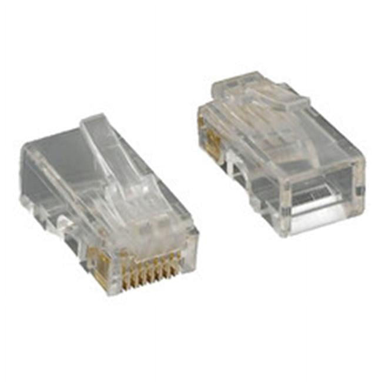 Cat5e RjJ45 8p8c Crimp Connectors for Solid & Stranded Cable - 100 Piece AI2208420