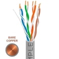 thumbnail image 1 of Cmple - Cat-5E Bulk Cable 350MHz UTP 24AWG Bare Copper CMR Rated 1000FT Gray, 1 of 2