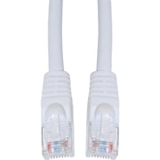 Cat5e Ethernet Cable, 24AWG, RJ45 Gold Plate Connector, ETL, 4 Pair Stranded Copper, Snagless Mold Boot Unshielded Twisted Pair UTP Internet Network Patch Cable, 3 Foot, White, CableWholesale