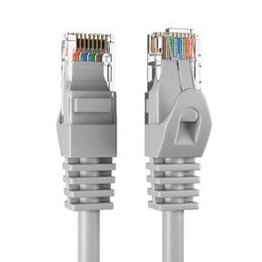 Cat5e 100-Pack of 100FT Network Ethernet Patch Cable, 350Mhz Internet Wire, For Router, Modem, PC, Laptop, TVs, Printer Cord, Consoles, Copper-Clad Aluminum, Gray, Cables Direct Online