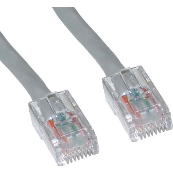 Cat5e Gray Ethernet Patch Cable, Bootless, 6 inch