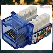 Cat5e Keystone Jack 90 degree Blue--R.J. Enterprises $18.75 for 25 Pcs