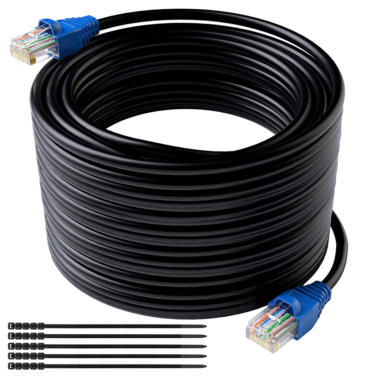 Cat5e Outdoor Cable 300 Feet, Cat 5e Heavy Duty