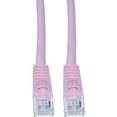 thumbnail image 1 of Cat5e Pink Ethernet Patch Cable, Snagless/Molded Boot, 50 foot, 1 of 3