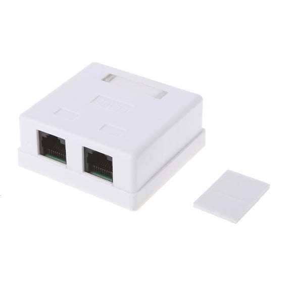 Cat5e RJ45 Keystone Jacks Profile, Ethernet Wall Down, Cat5e Keystone Module Connector for Wall Plate by LUVNIMB