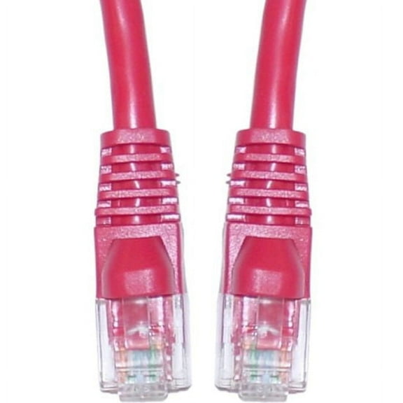 Cat5e Red Ethernet Patch Cable, Snagless/Molded Boot, 150 foot
