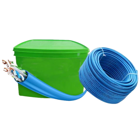 Cat6 1000ft CCA Ethernet Cable Bulk, 23AWG UTP for DIY Smart Home/Online School/Basic Security Cameras,WiFi Routers Non-Plenum(1000ft,Utp cat6e cca)