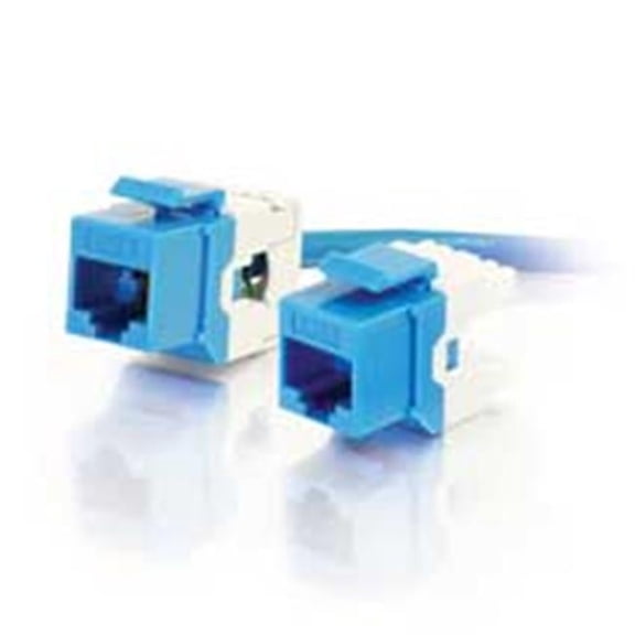 Cat6 180? Keystone Jacks - Blue