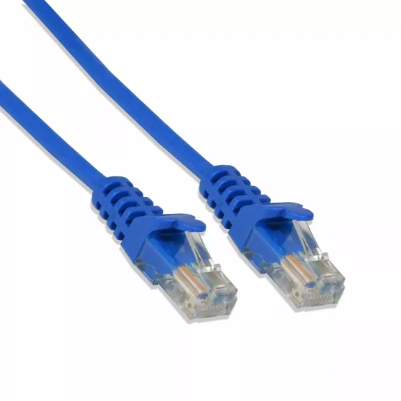Cat6 24 Gauge Blue 15' Ft 550Mhz Utp Patch Ethernet Network Cable Wire Rj45 Lan