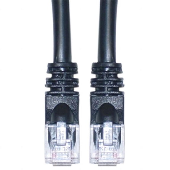 Cat6 Black Ethernet Patch Cable, Snagless/Molded Boot, 35 foot