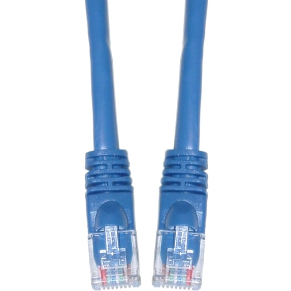 Cat6 Blue Ethernet Patch Cable, Snagless/Molded Boot, 6 foot