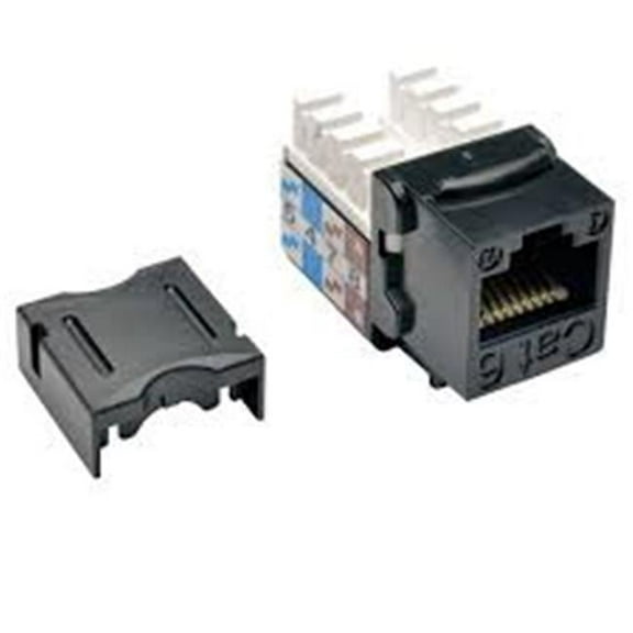 Cat6 Cat5e Style Punch Down Keystone Jack Black