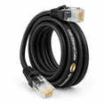 Cat6 Ethernet Cable 10Gbps 150FT Black Bare Copper Network Cable ...